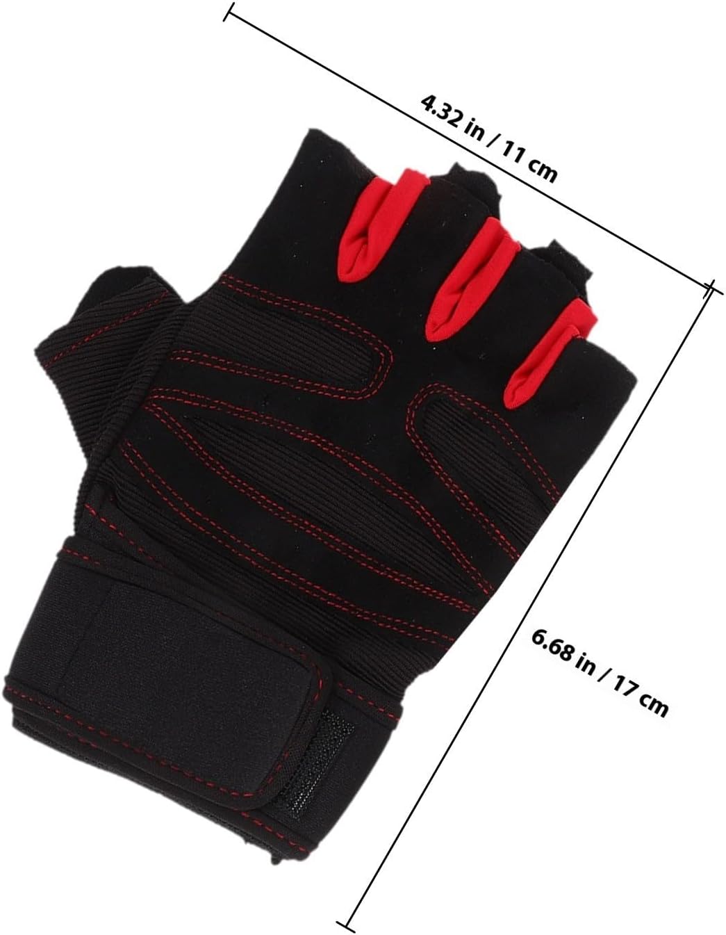 Fingerless Arthritis Gloves with Wrist Belt for Improved Stability and Grip, Breathable Spandex Material, All-day Wear for Computer Typing and Daily Work Comfort