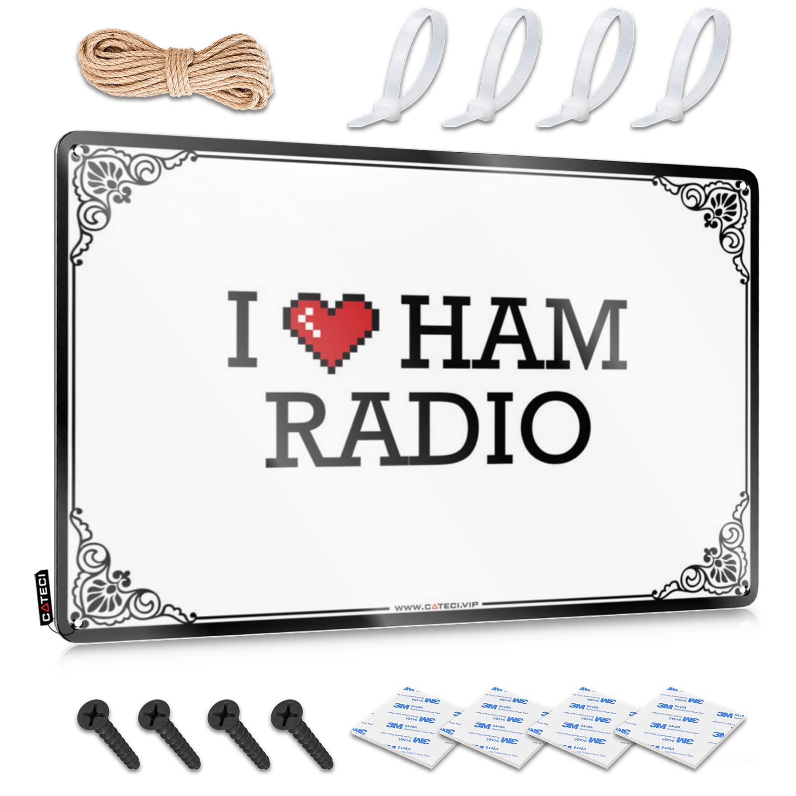 Matal Sign Nice Country I Love Ham Radio For Trailer - Kitchen Decorations Customizable(30X40CM)
