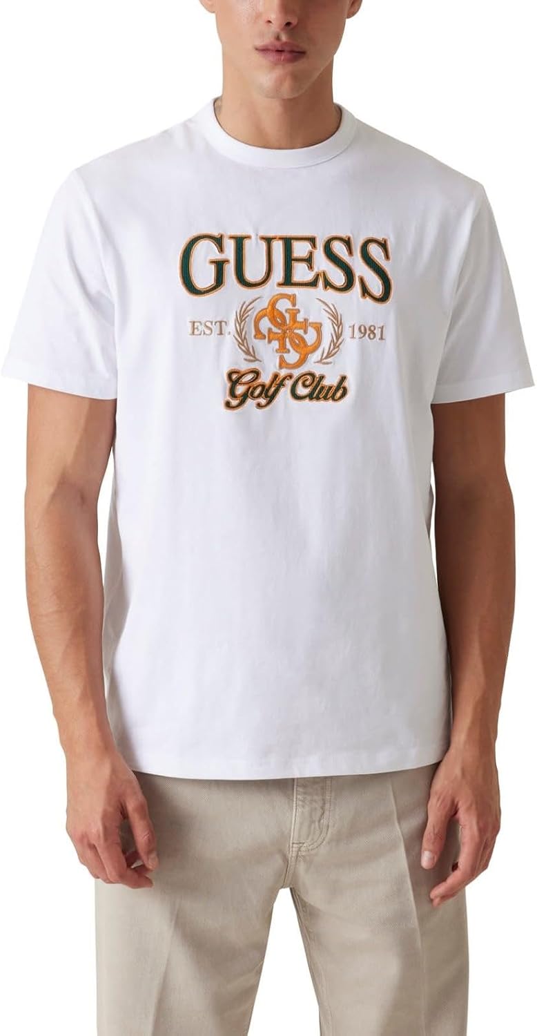 GUESS Mens Eco Short Sleeve 4g Tee