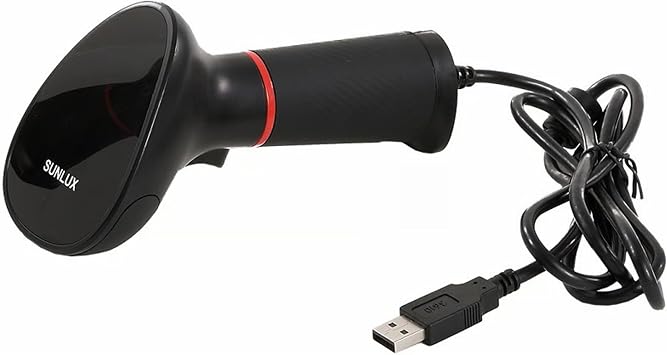 SUNLUX XL3610 QR Code (2D) USB Handheld Wired Barcode Scanner