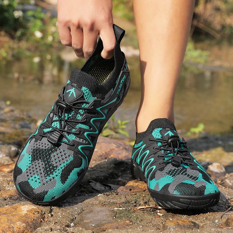 Image of Water Shoes Wide Toe Men Women Quick Drying Swim Beach Aqua Shoes for Water Sport Diving Hiking Sailing Travel