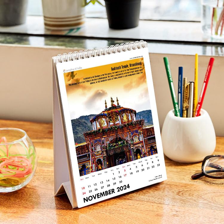 Image of Tallenge - Temples Of India - 2024 desk Calendar - 6 x 9 Inches (Paper, Desk Calendar)