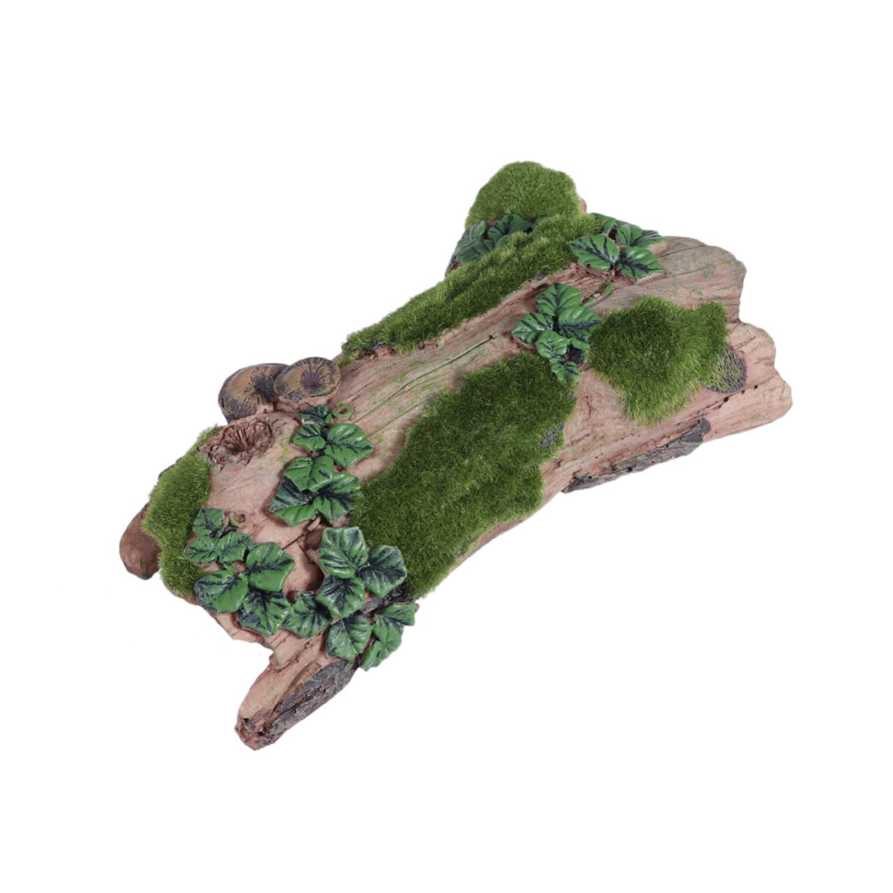 ifundom 1pc Climbing Rockery for Aquariums Flocking Bark Design Durable Synthetic Resin Habitat Decor for Turtles Lizards Snails Chameleons and Geckos