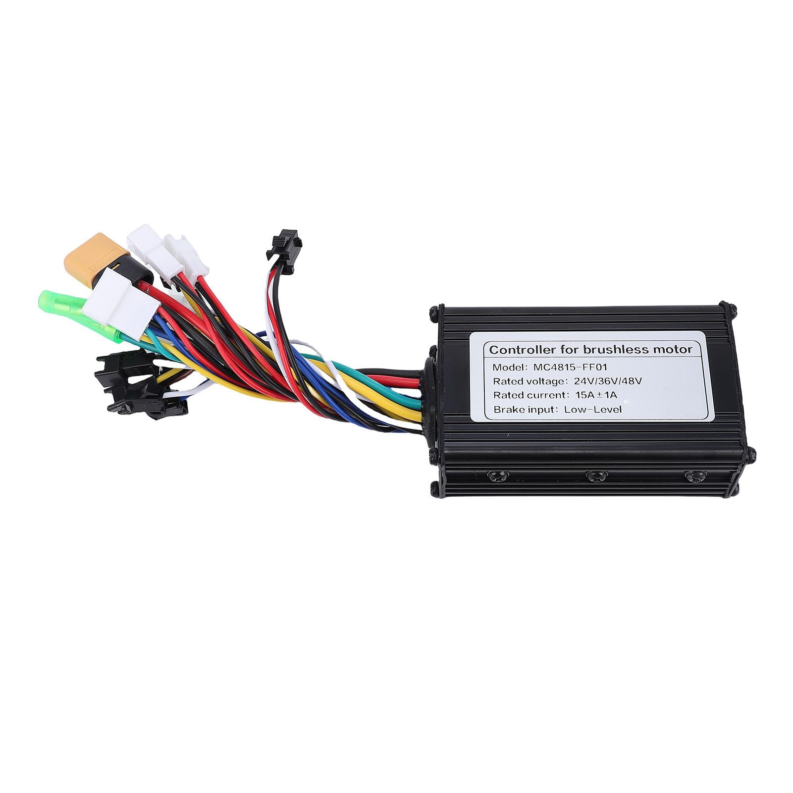 15-A-Fahrradmotor-Controller, Aluminiumlegierung, Bürstenloser 3-Modus-Motorcontroller mit Lampenkabel für 250-W-Motoren, Sorgt für Gleichmäßige Geschwindigkeitserhaltung und