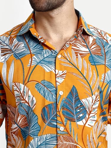 Image of GRECIILOOKS Shirt for Men | Mens Casual Shirt | Men Stylish Shirt | Men Printed Shirt | Men's Regular Fit | Men Formal Shirt | Half Sleeve Shirt