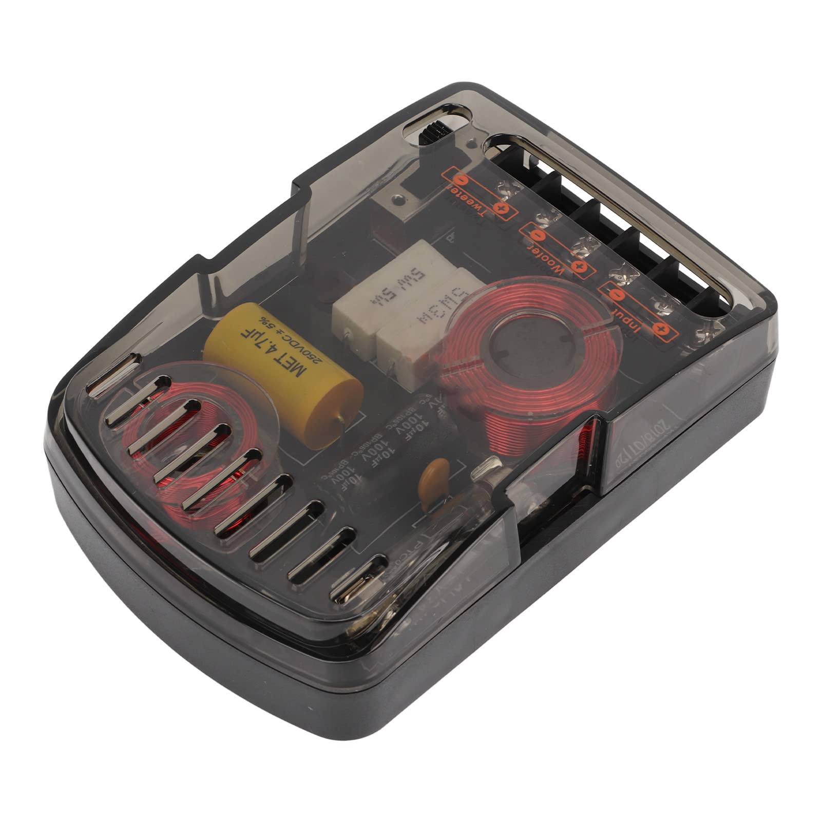 Car Audio Crossover, 2 Pezzi Car Audio Crossover 160W Divisore di Frequenza Universale per Altoparlanti Ad Alte Prestazioni 12V