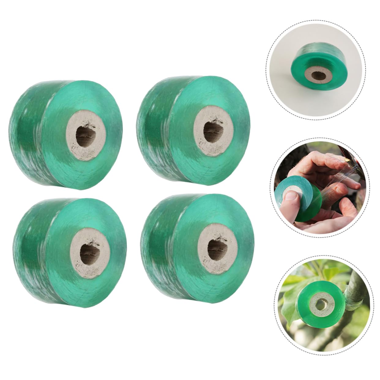 ibasenice 4 Sätze Pflanzenveredelungsband Selbstklebendes Grafting Tape Für Obstbäume Starke Dehnbarkeit Lichtdurchlässig Für Innen Und Außenanwendungen 4 Rollen * 4