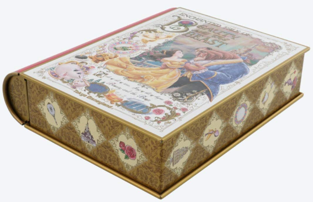 Amazon | 美女と野獣 チョコレート 缶 本型 お菓子 ディズニーランド