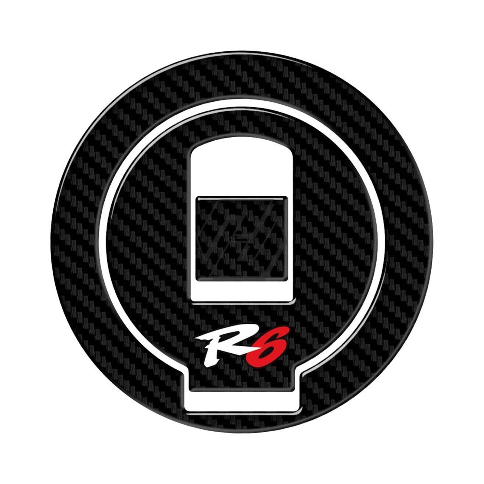 Per Yamaha YZF-R6 R6 1999 2000 3D Carbon-look Adesivo Tappo Serbatoio Carburante Decalcomanie Di Protezione