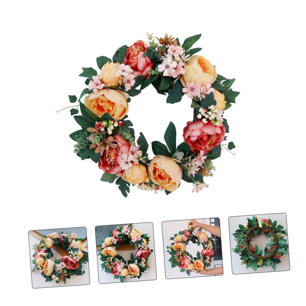 Guirlande Simulée Pivoine Décorative pour Mariage et Bar
