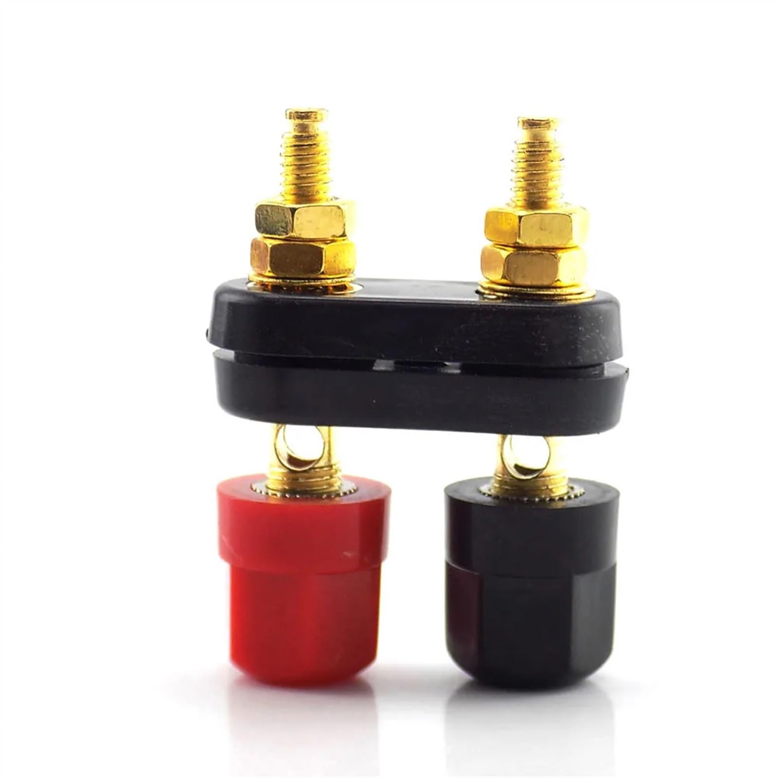 1 connecteur banane plaqué or rouge noir en cuivre fiche banane borne borne de liaison dans les connecteurs de fil 4 mm pour audio vidéo