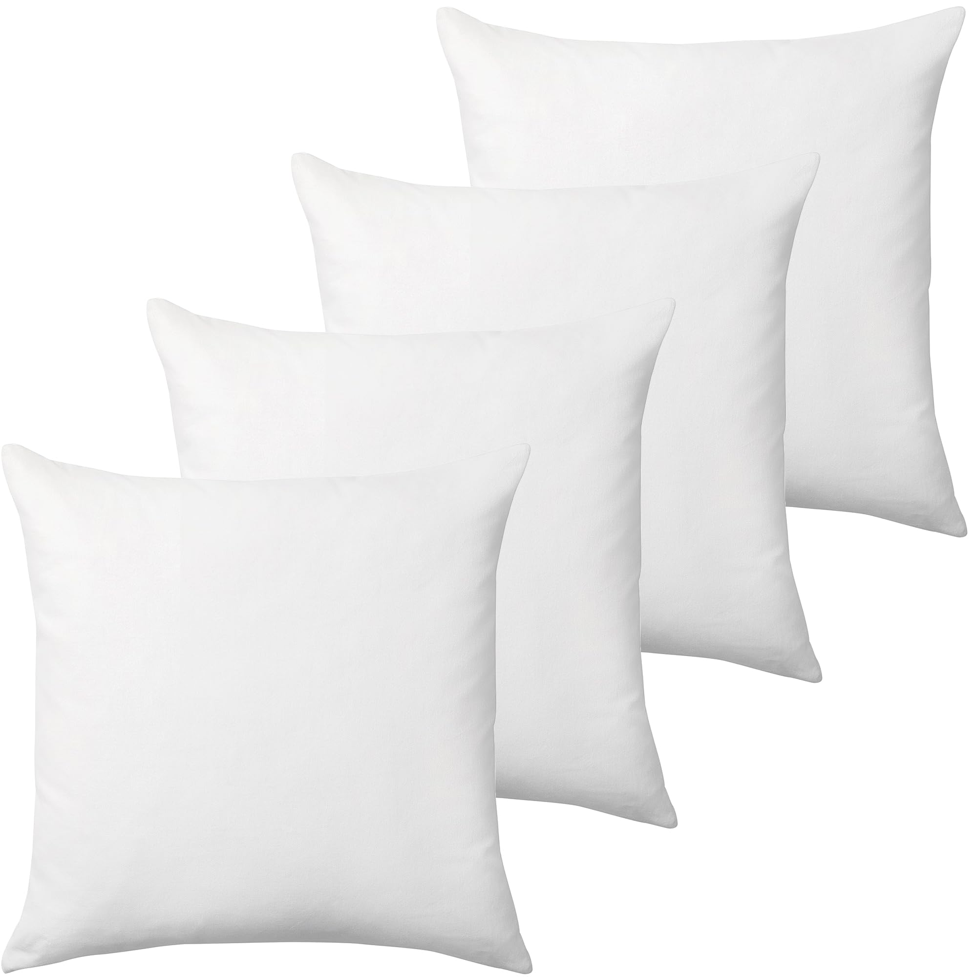 Lifestyle comfort ltd LSC 4 Pack Luxury 16” x 16” 40cm x 40cm Cushion Inserts Hollow Fibre Cushion Pads Bounce Back Square Cushion Inner for Sofa Bed Couch Scatter Cushions… — image 1
