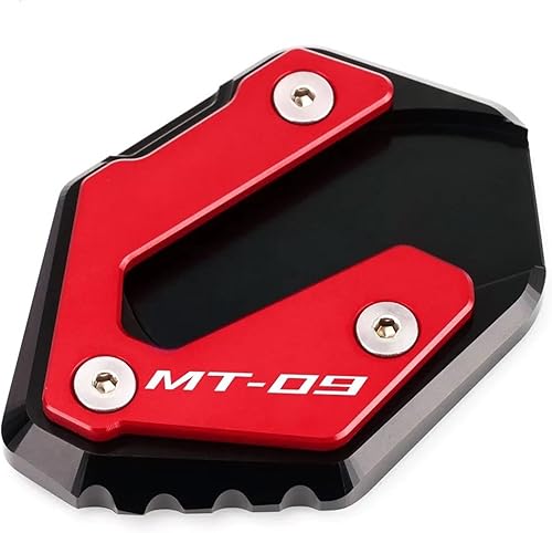 Miniatura 3 de Motorcycle Kickstand Foot Side Stand Extension Pad Support Plate Enlarge for Yamaha MT09 MT-09 FJ09 Tracer 9 XSR900 2014-2022 (Size  MT09 - Black)