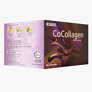 EDMARK COCOLLAGEN Natural Ingredients High Grade Quality Marine Collagen 30 g x 20 sachets