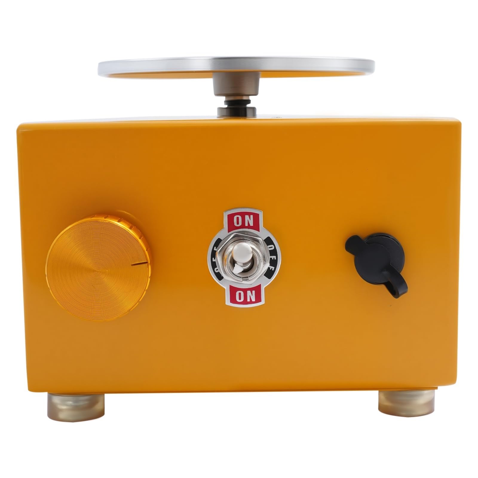Mini torno de alfarería eléctrico,Couleeur 2000 RPM y platos de 10/6,5cm Máquina de alfarería con plato giratorio con herramientas de modelado for tiendas de bricolaje de cerámica