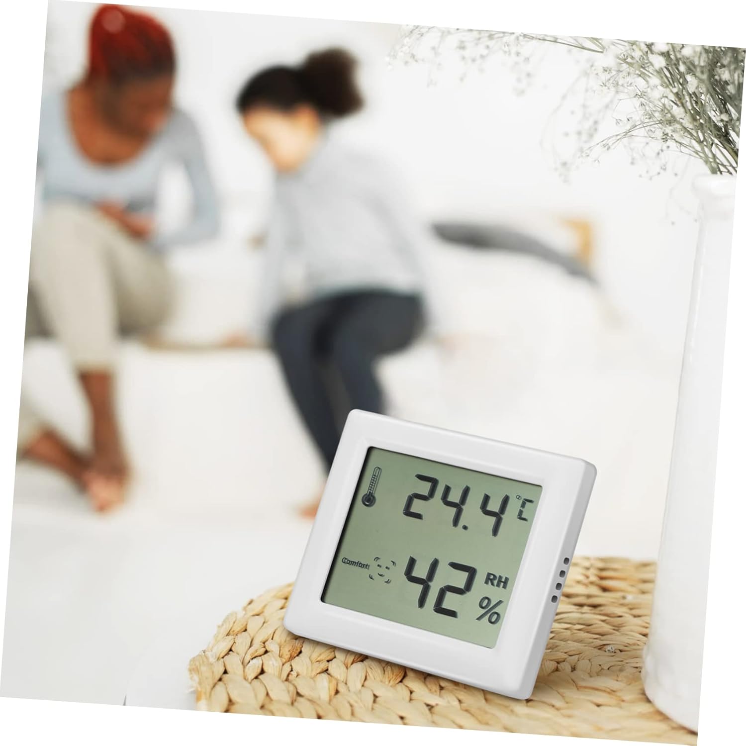 3sets Room Thermometer Hygrometer Set Digital Indoor Thermometers Large LCD Precise Humidity Measurement Family-Friendly Design Suitable for Home 2pcs*3