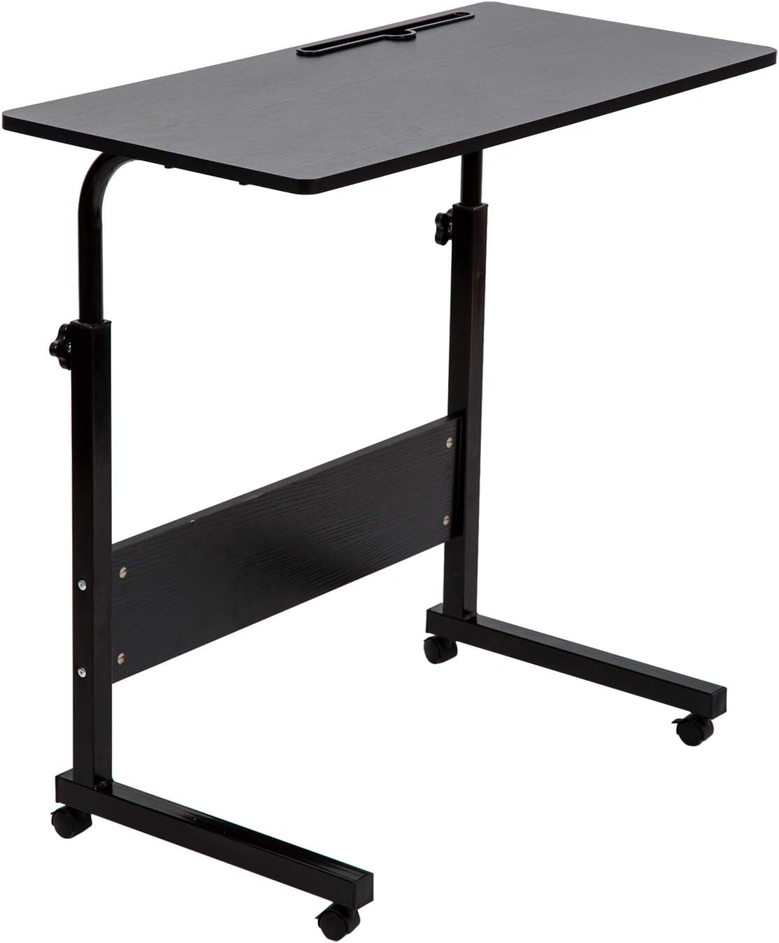 SIDUCALMobile Standing Desk, Adjustable Computer Desk for Walking Pad with Wheels, Portable Computer Cart for Home Office, 31.5 x 15.7 Inch Black
