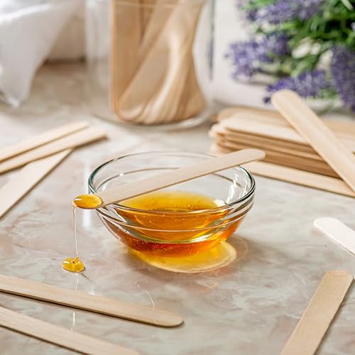 Miniatura 6 de Gusto 1000 unidades Palitos de madera multiusos jumbo de 6 pulgadas, palitos de manualidades para hielo, helado, encerado, palitos de madera para