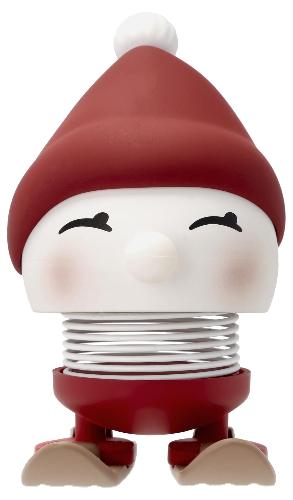 Hoptimist Skiing Bumble Christmas Decoration, Small Winter Decoration, Ski Decoration, Skier Figure for Christmas, Diameter 6.1 cm, Height 7.2 cm, Small, Pack of 1, Berry