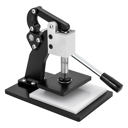 Máquina de corte de cuero de 5 x 3.5 pulgadas Máquina de estampado manual Máx. Máquina de estampado de cuero grueso de 0.472 in de grosor, cortador