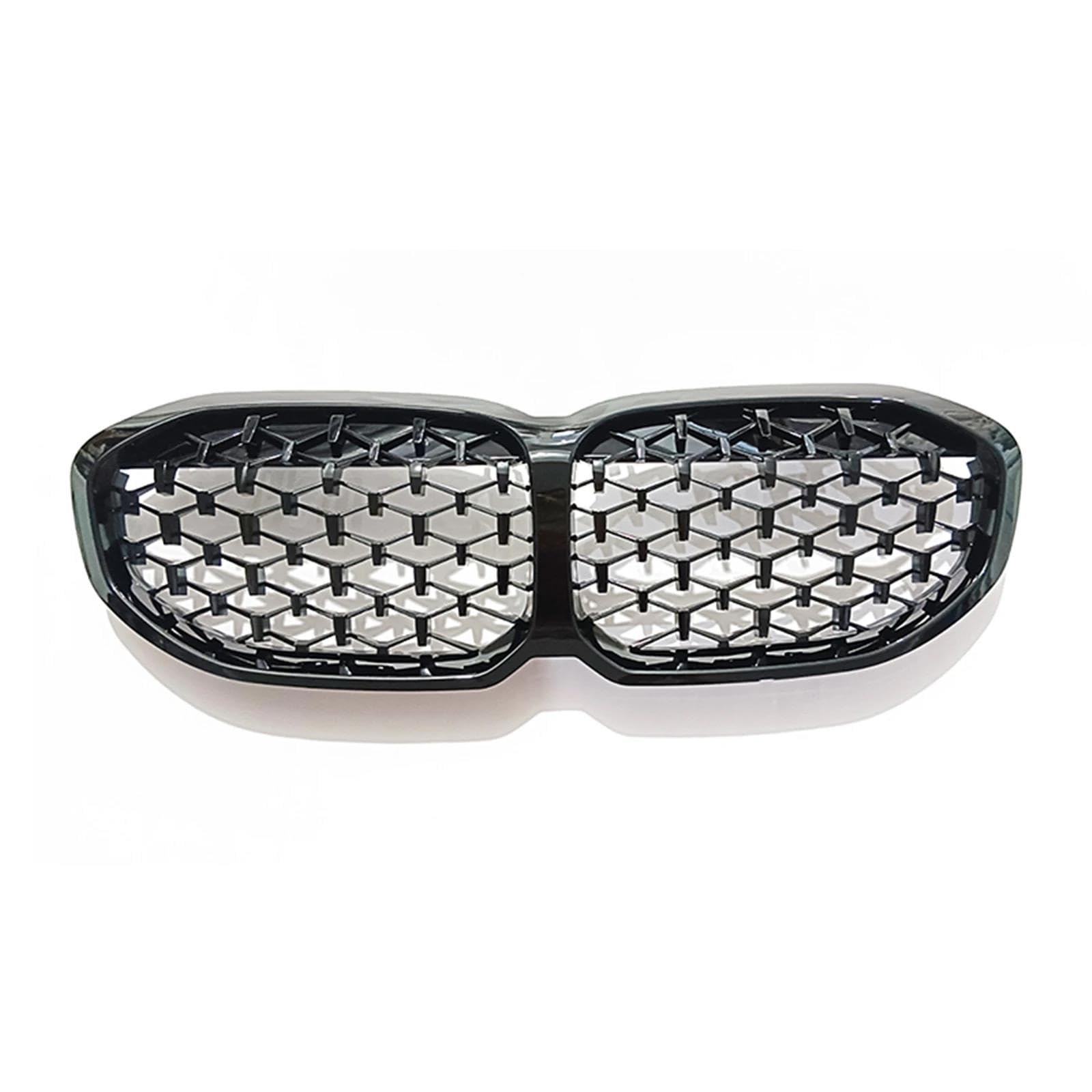 Calandra Anteriore per BMW Serie 1 F40 2019 2020 2021 2022 2023 Nero Anteriore Rene Griglia Griglia Auto Superiore Paraurti Cofano Maglia Griglia Kit Griglie Anteriori(Nero)
