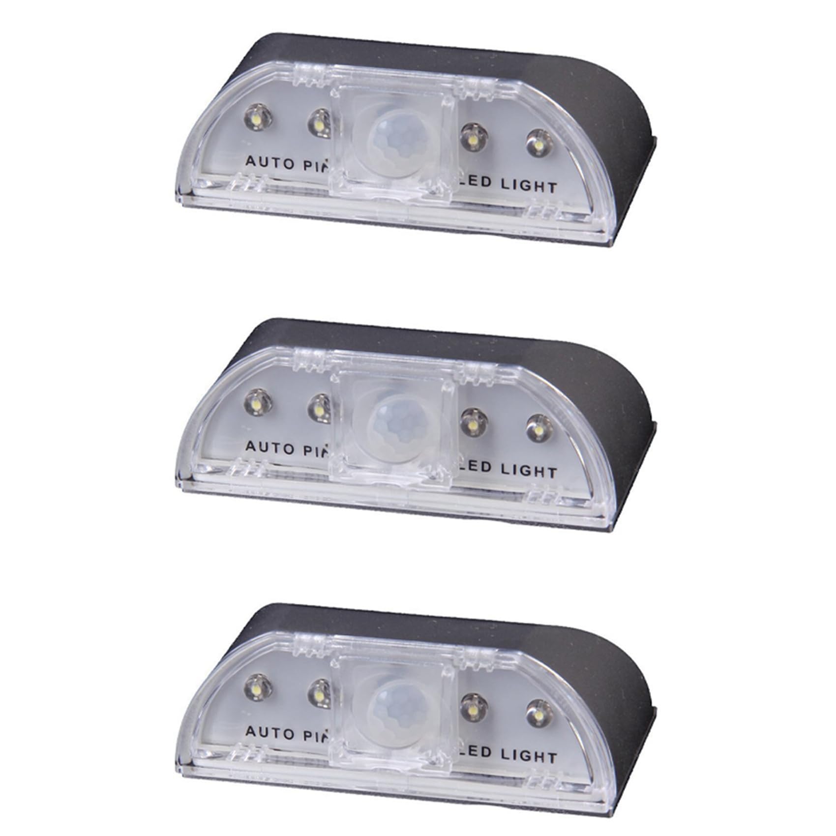 Hndhbfgrt 3X 4 LED Auto PIR Infrared Wireless Door Keyhole Motion Sensor Light Lamp