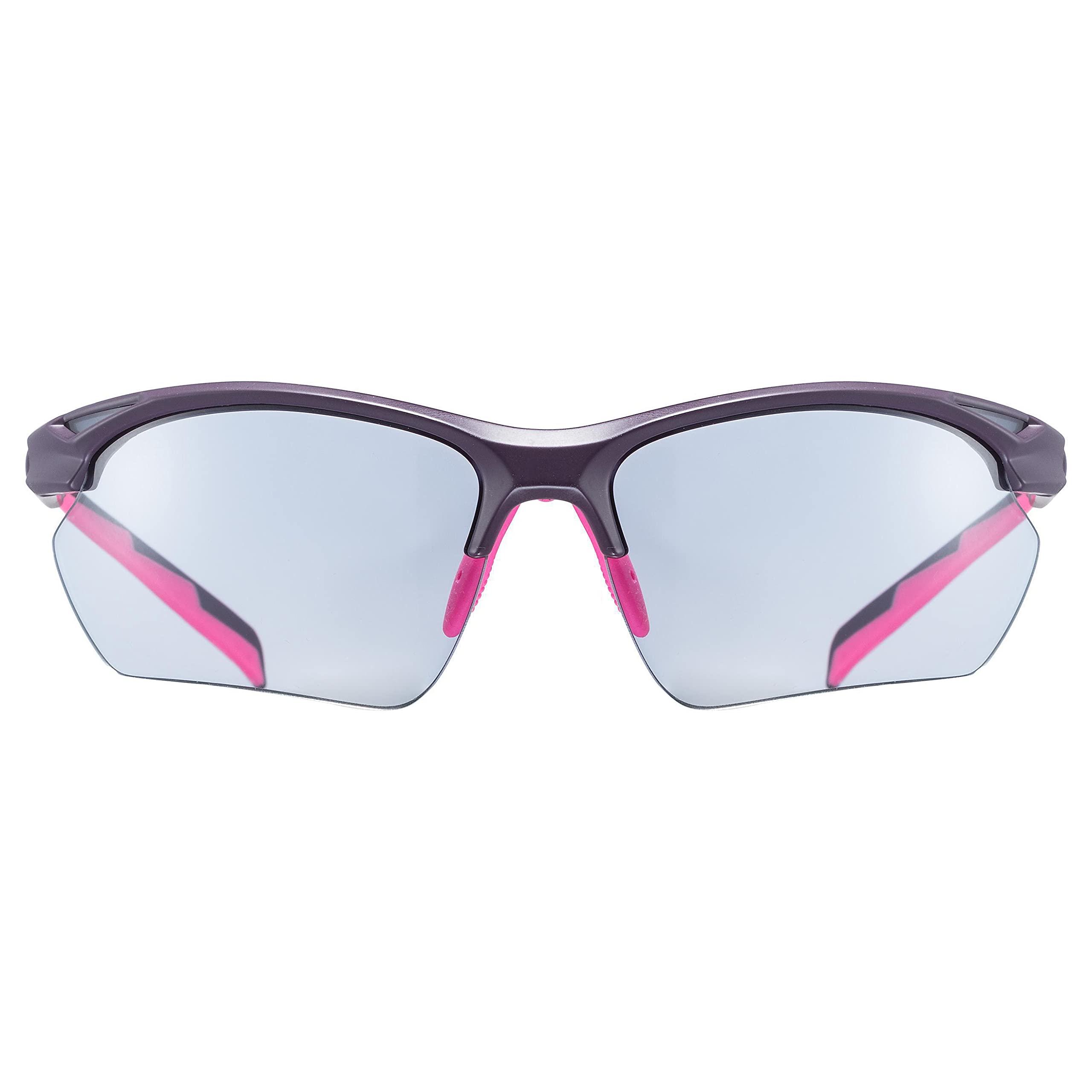 uvex sportstyle 802 V - sportbril voor dames en heren - meekleurend - condensvrij - black red/smoke - one size
