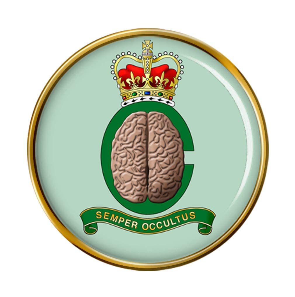 Giftshop Uk Men's Gold Mi6 Pin Badge