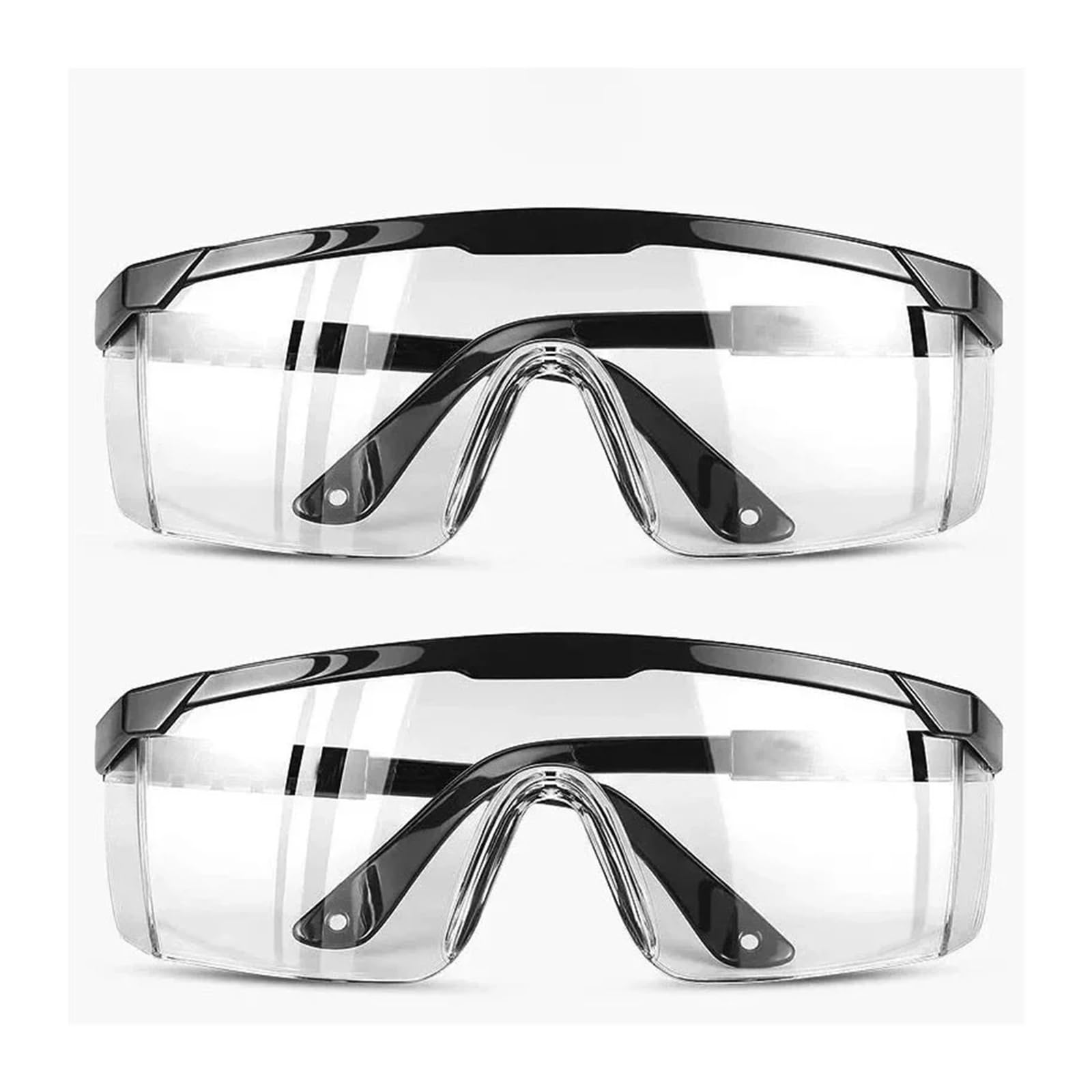 Schutzbrille, 2 Stück Spritzschutzbrillen – Industrielle Schutzbrillen, Wind- und Staubdicht for Labor, Arbeit Radfahren(2pcs Blue)