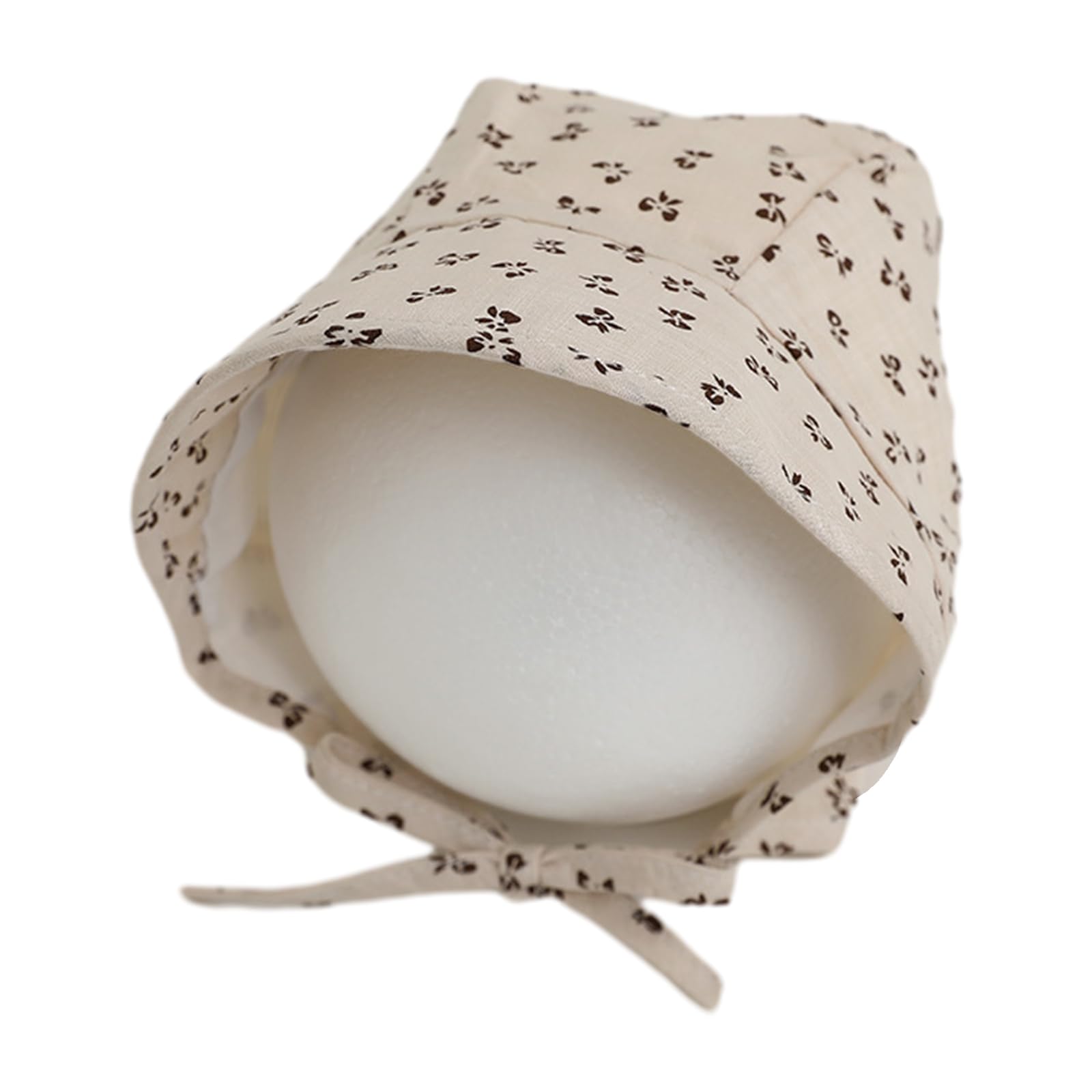 DIMITU Baby Hat Soft and Breathable Infant Bonnet with Chin Ties Designing, Elegant Princess Lace Tieds Sunshade