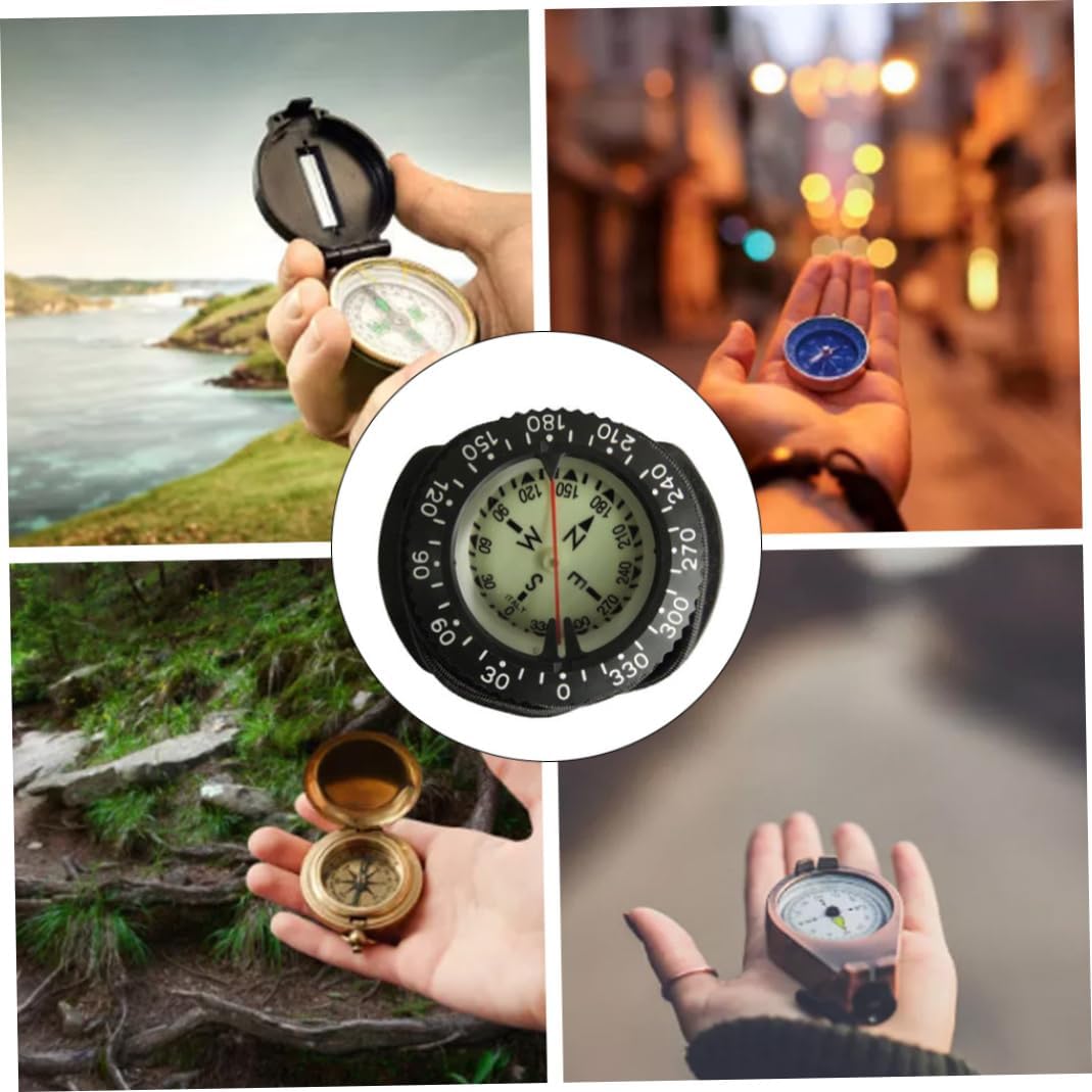Dive Compass Wrist Compass Waterproof Compass Underwater Navigation Compass with Bungee.