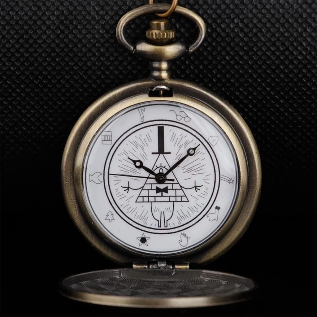 CXDTBH Pocket Watch Gray Quartz Pocket Watch Pointer Pendant Men's and Women's Watches with Necklace Chain : Clothing, Shoes & Jewelry