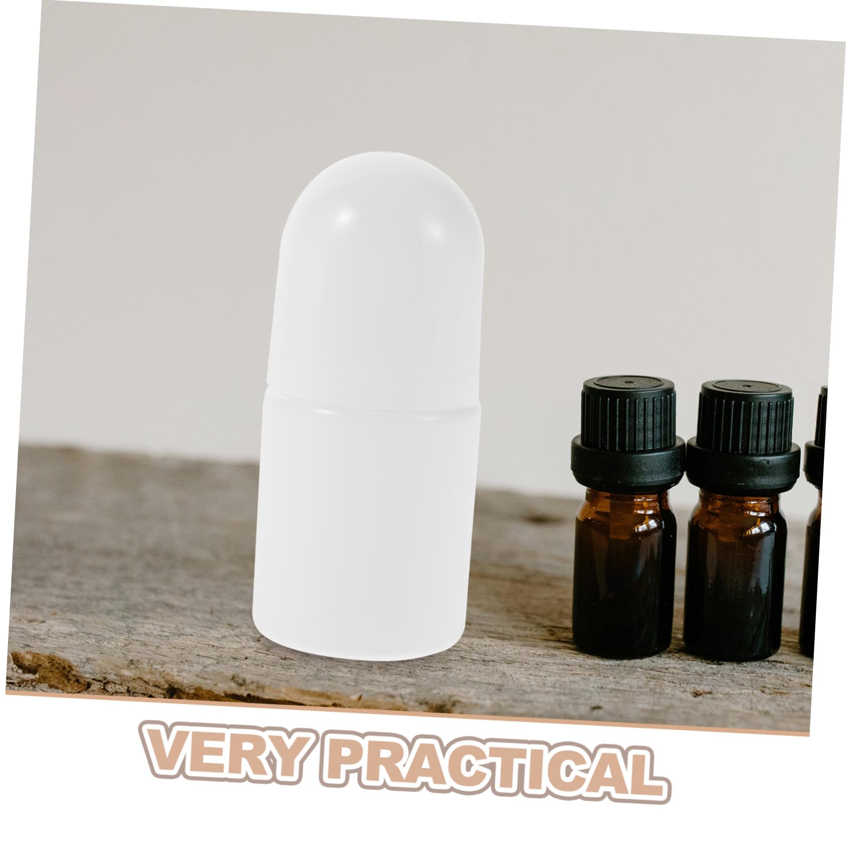30 Stück Rollon Flaschen 50ml Kunststoff Weiß für Kosmetik | Auslaufsichere Verschlusskappe, Reisegröße für Aromatherapie, zum Abfüllen von Deodorants und Gelen