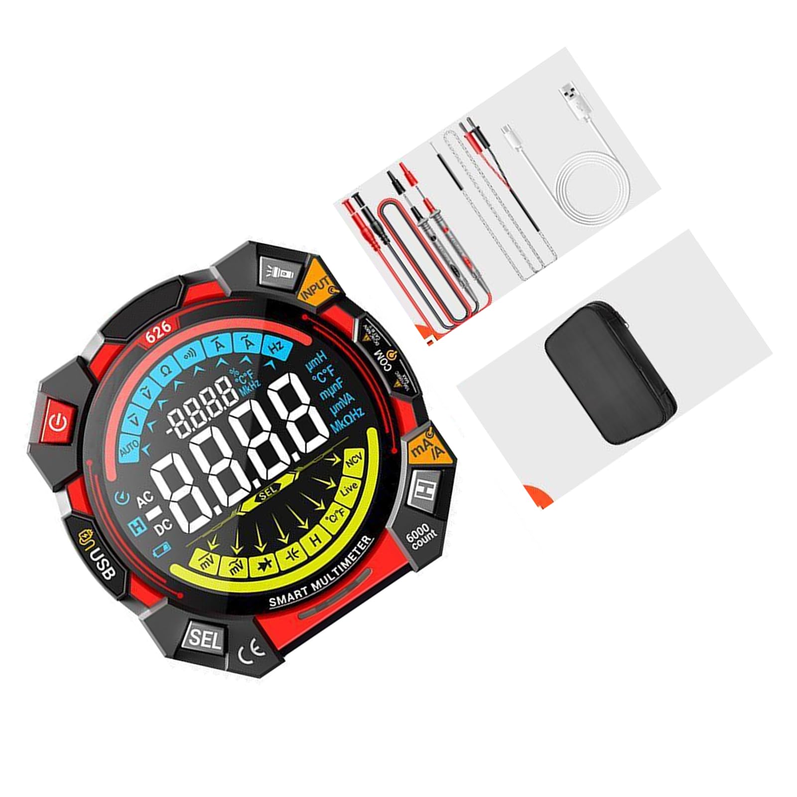 Tsophreniq Baojia Pen Multimeter Tester Digital With Voltmeter And Ohms Meter Resistance; Tests Live, Continuitys Digital Tester