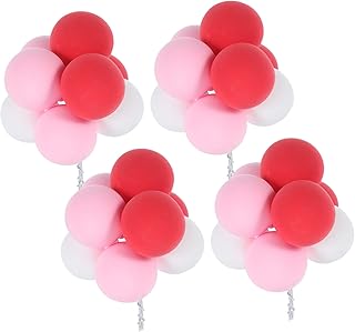 Parliky 4Pcs Decoração Do Bolo Bebê Balão Decorações Do Bolo De Aniversário Topper Do Casamento Toppers Inserção Do Bolo Toppers Decoração Do Bolo De Casamento Chá De Bebê Cupcake Toppers