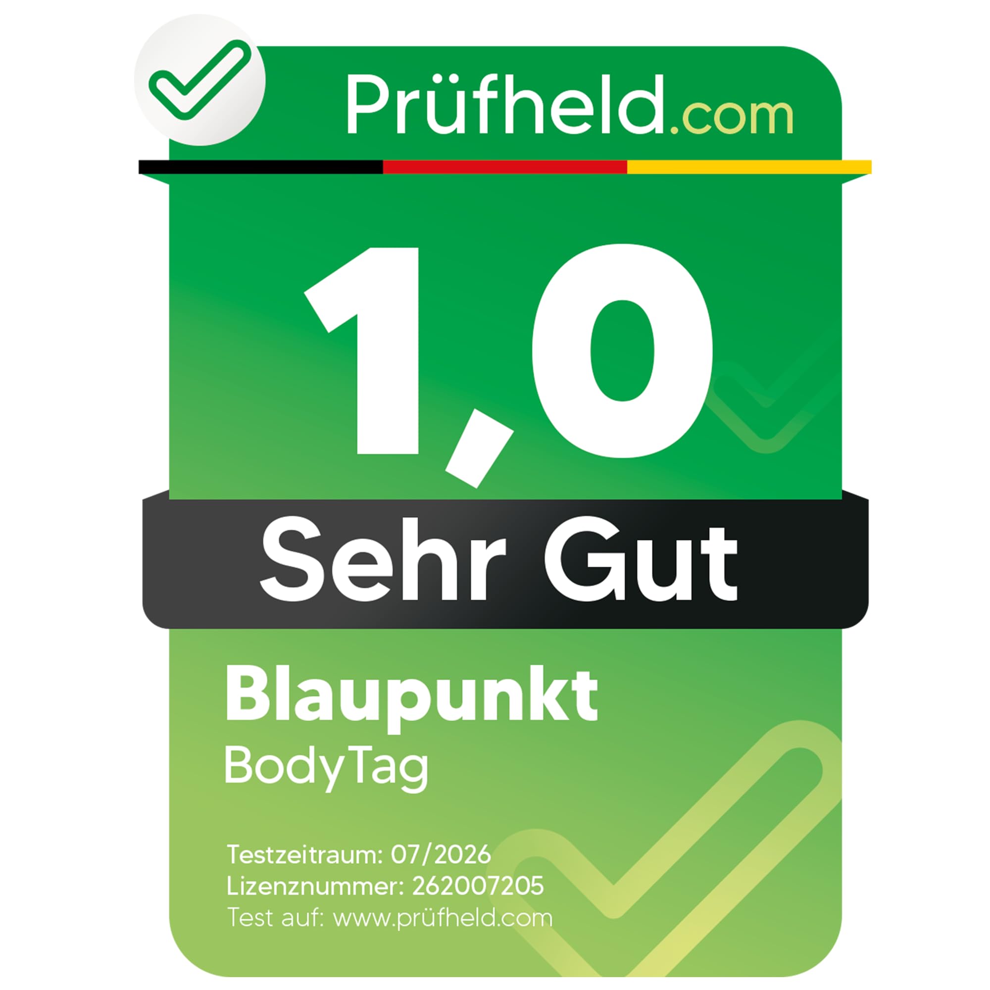 BLAUPUNKT [Test SEHR GUT, Note 1.0 BodyTag Gesundheitstracker mit Fieberthermometer & Alarm für Senioren & Erwachsene, Pflege Zubehör, Alternative zu Gesundheitsuhr & Armband