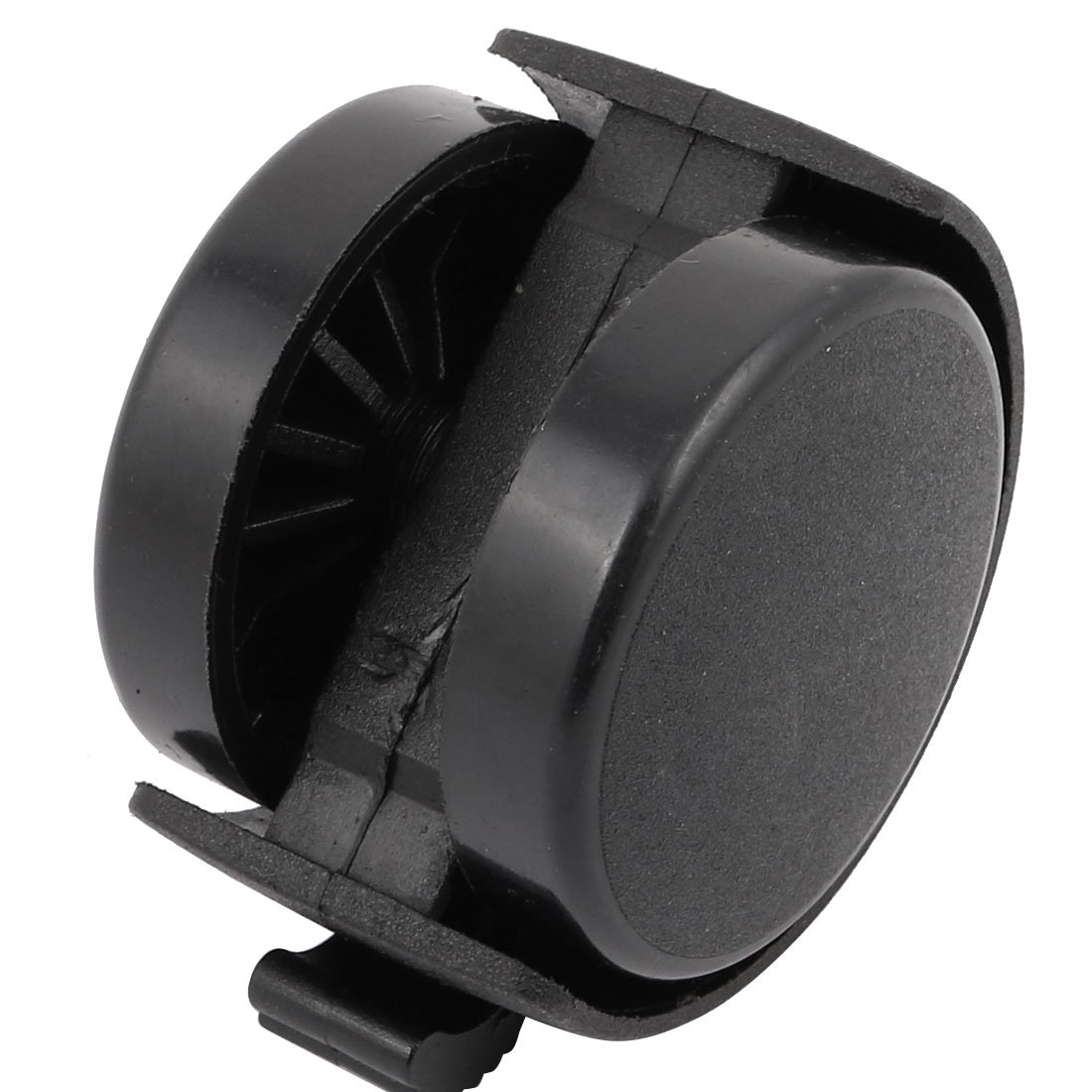 Uxcell M10 Threaded Stem Casters 5-Pack - Twin Wheel Brake Swivel Casters