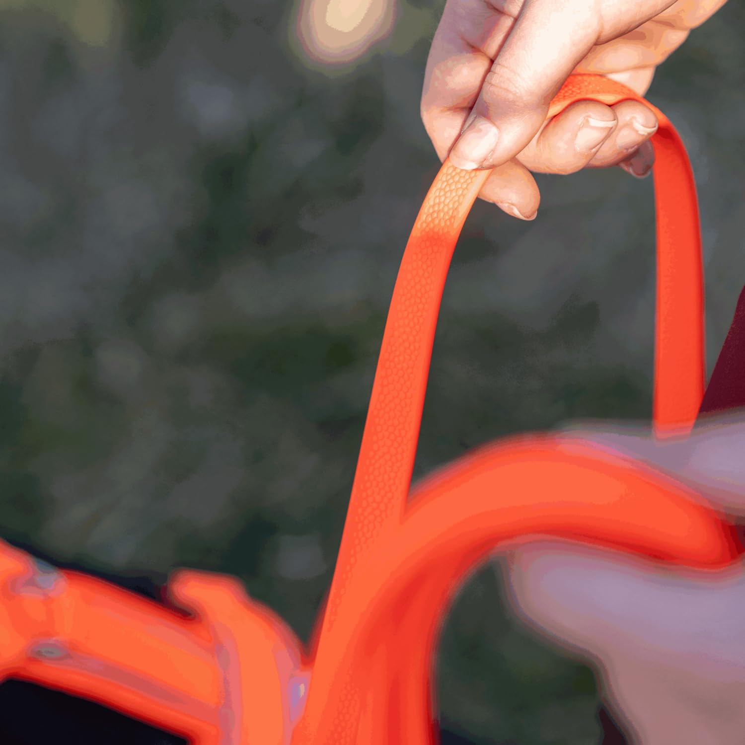 Sprenger Footballgrip BioThane® Schleppleine mit Handschlaufe, 10 m, 16 mm – Rutschfester Grip auch bei Nässe, extrem reißfest, Orange