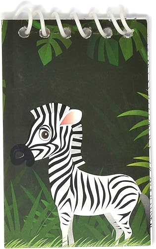 Miniatura 4 de Gift Boutique 48 unidades, zoológico, selva, animal, minibloc de notas, safari, tropical, suministros de recuerdo, decoración de león, cebra,