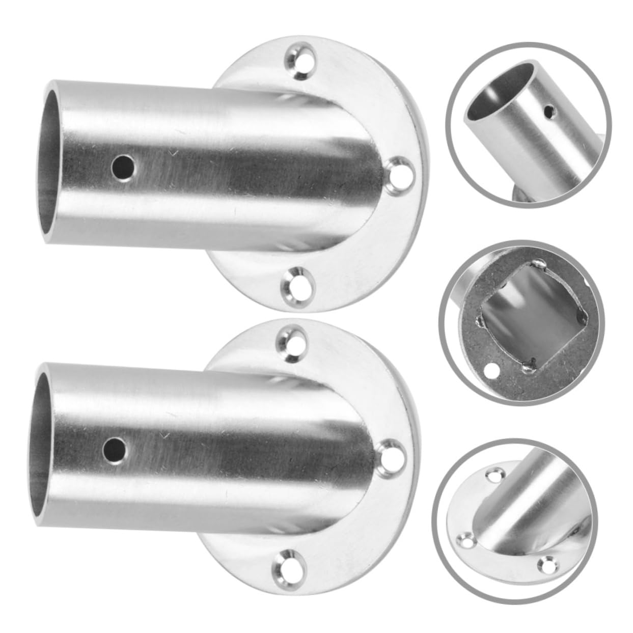 10pièces Support De Tringle à Rideau Lot de Supports pour Angle De Penderie Fixation pour Vêtements Et Serviettes pour Salle De Bain Et Dressing