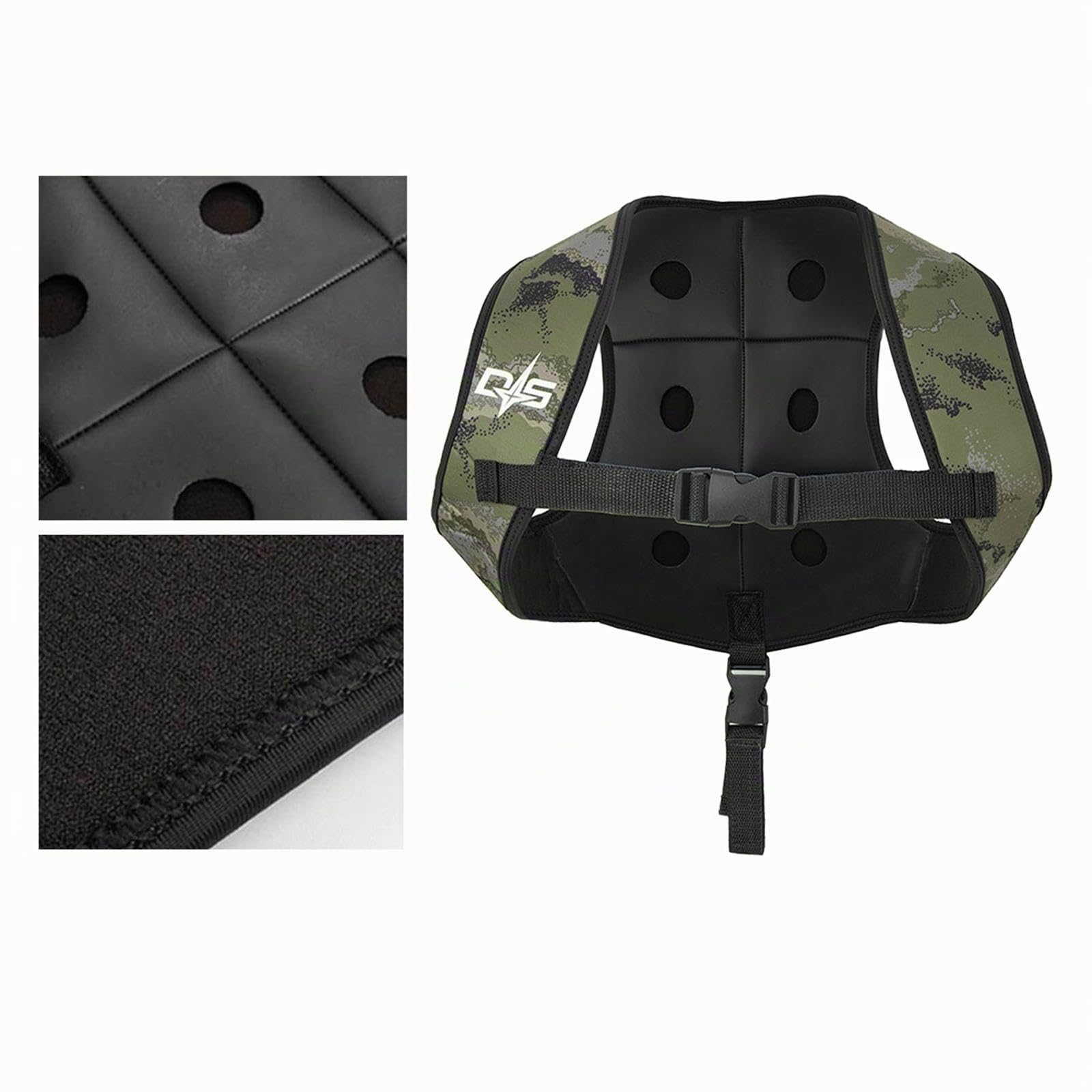 Gilet con Pesi per Immersioni, in Neoprene, Regolabile, per, da da Uomo, per Pesca Subacquea, Vela, Pesca Subacquea