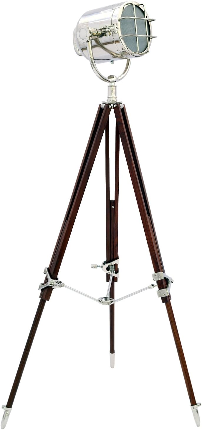 Brass Nautical Nautical Floor Light Standing Studio Lamp Floor Spotlight Tripod Lamp Nautical Tripod Lighting Buy