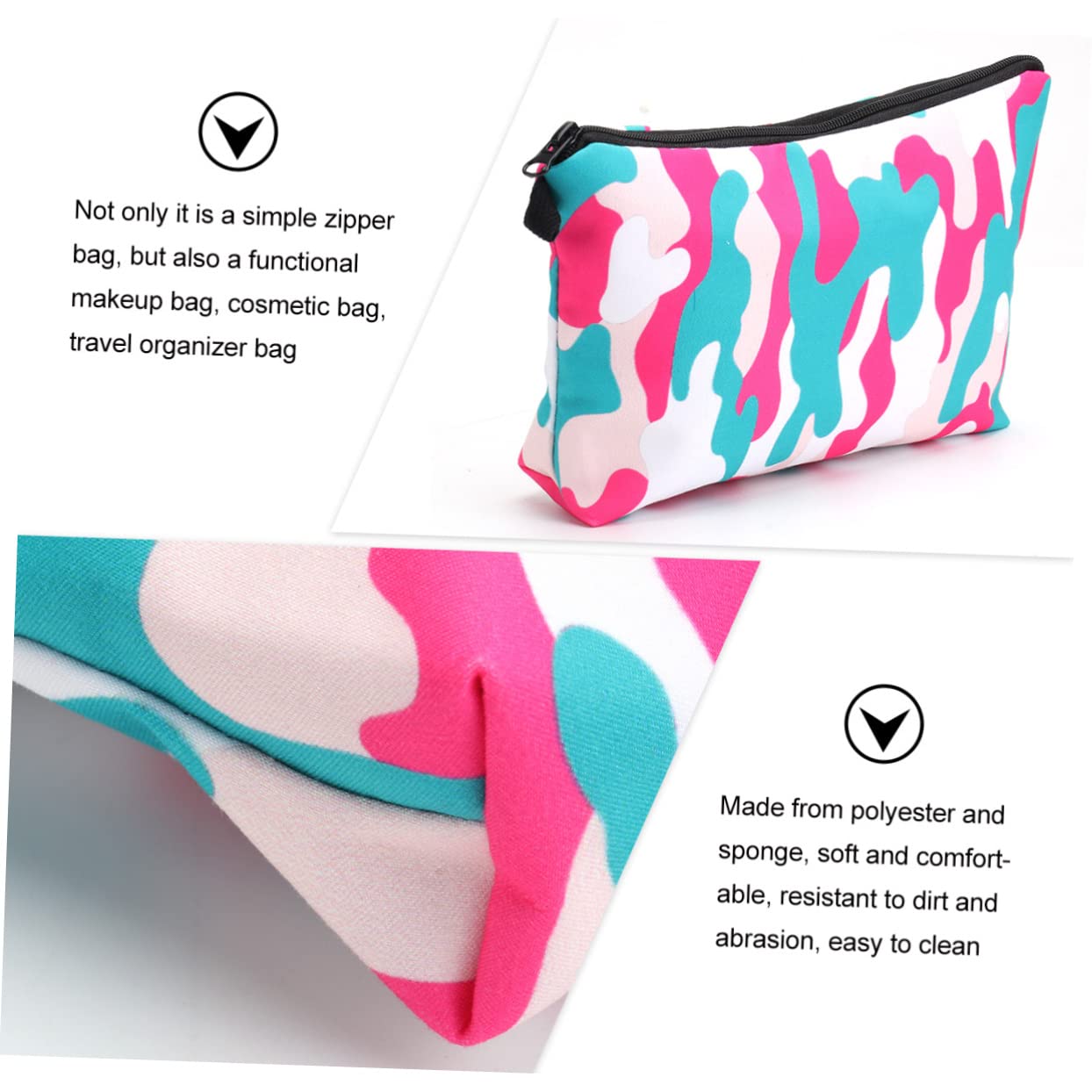 Didiseaon 3piezas Bolsa De Cosméticos De Neceser De Maquillaje Portátil Multifuncional para y Organización De Artículos De Aseo para Mujeres Cumpleaños y
