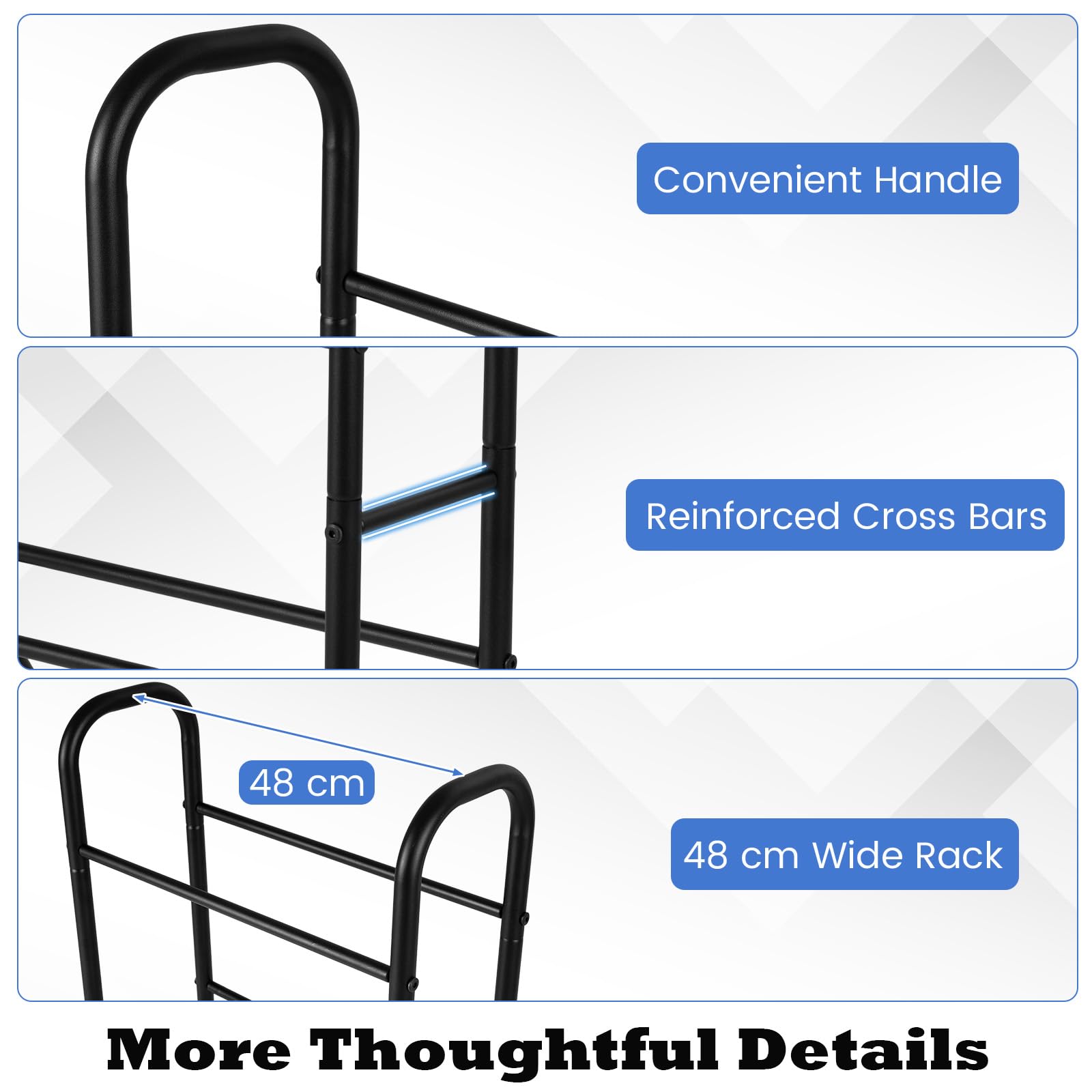 LIFEZEAL Soporte para balones de baloncesto, fútbol, voleibol, baloncesto, con ruedas, estante de 3 niveles para herramientas deportivas, estante de almacenamiento, soporte para gimnasio, casa, garaje