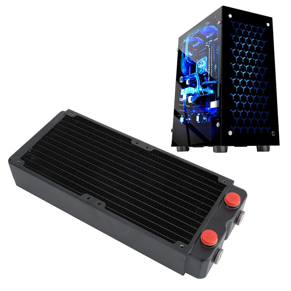 Hidyliu Disipador de Calor de Refrigeración por Agua Diseño de Cobre Duradero Enfriador de CPU de Alto Rendimiento para Juegos y Dispositivos de Belleza 240 Mm
