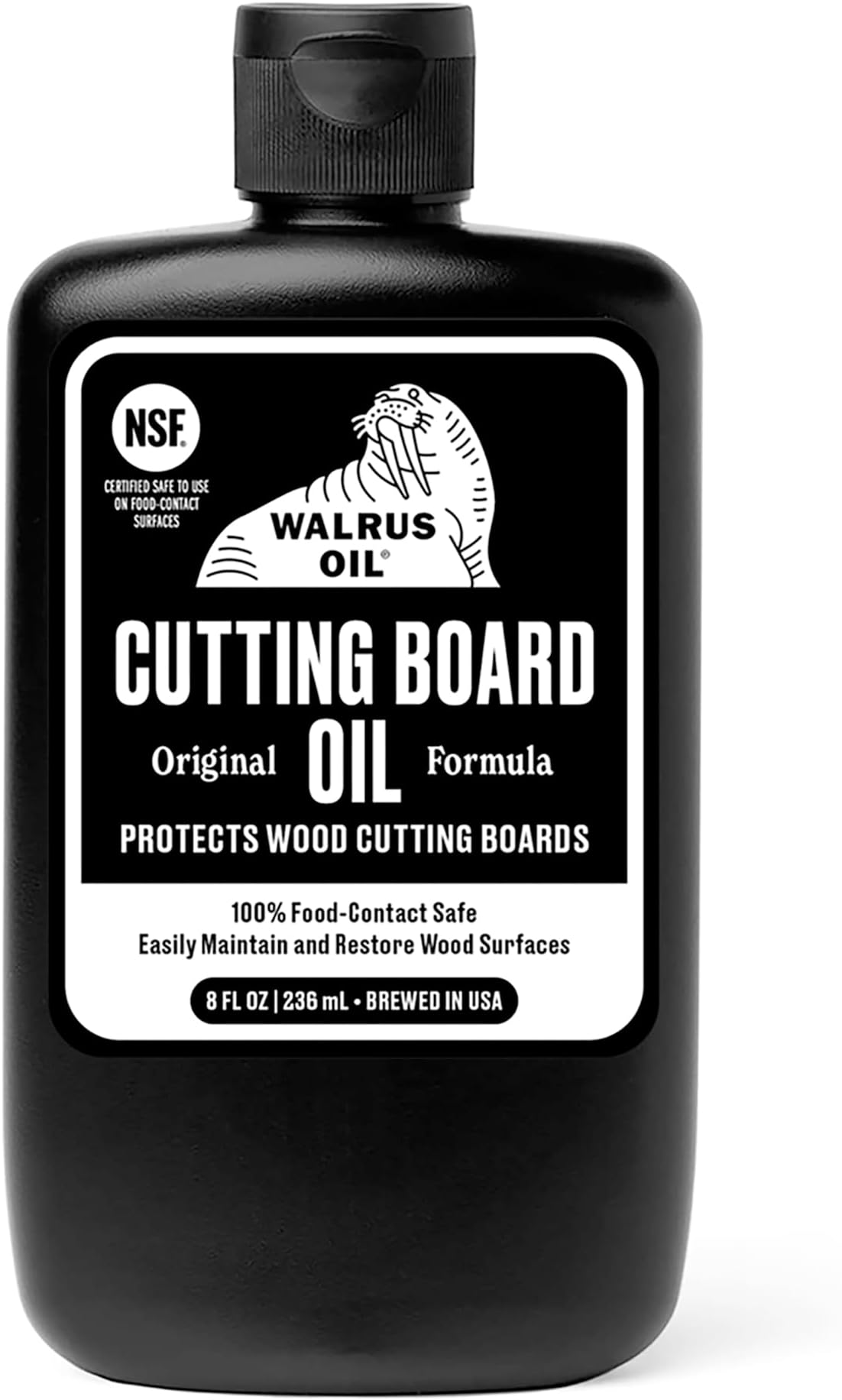 (240ml (1/2 pint)) - WALRUS OIL, Wood Cutting Board Oil, 240ml 1/2 pint, Food-Safe