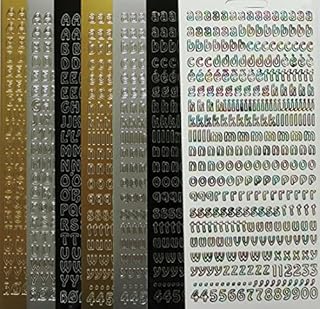 Vsorce4u 1 x Sheet Modern Alphabet Letters Peel Off Sticker Sheet for Card Making Scrapbook Craft (Black, Lower Case)