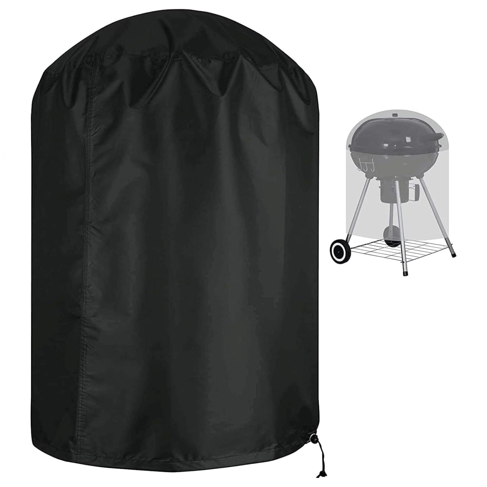 Canyonus Garden Round BBQ Cover for Weber Waterproof Windproof, 77 x 97cm