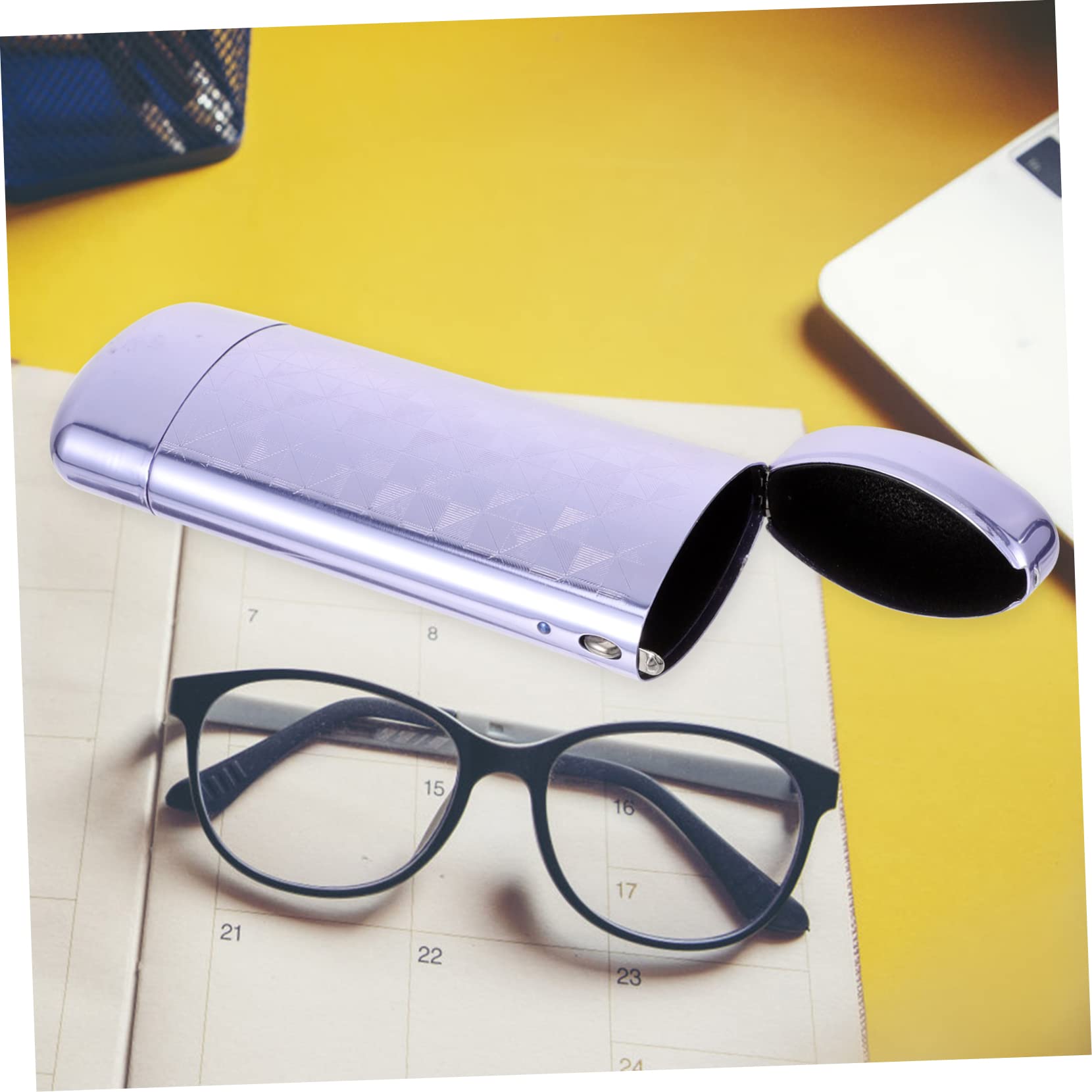 VALICLUD 3pezzi Astuccio Occhiali Alluminio Elegante e Resistente Contenitore Protettivo Per Sole Design Semplice e Portatile Adatto Tutte Le Misure Di Occhiali Per Viaggi e Regali