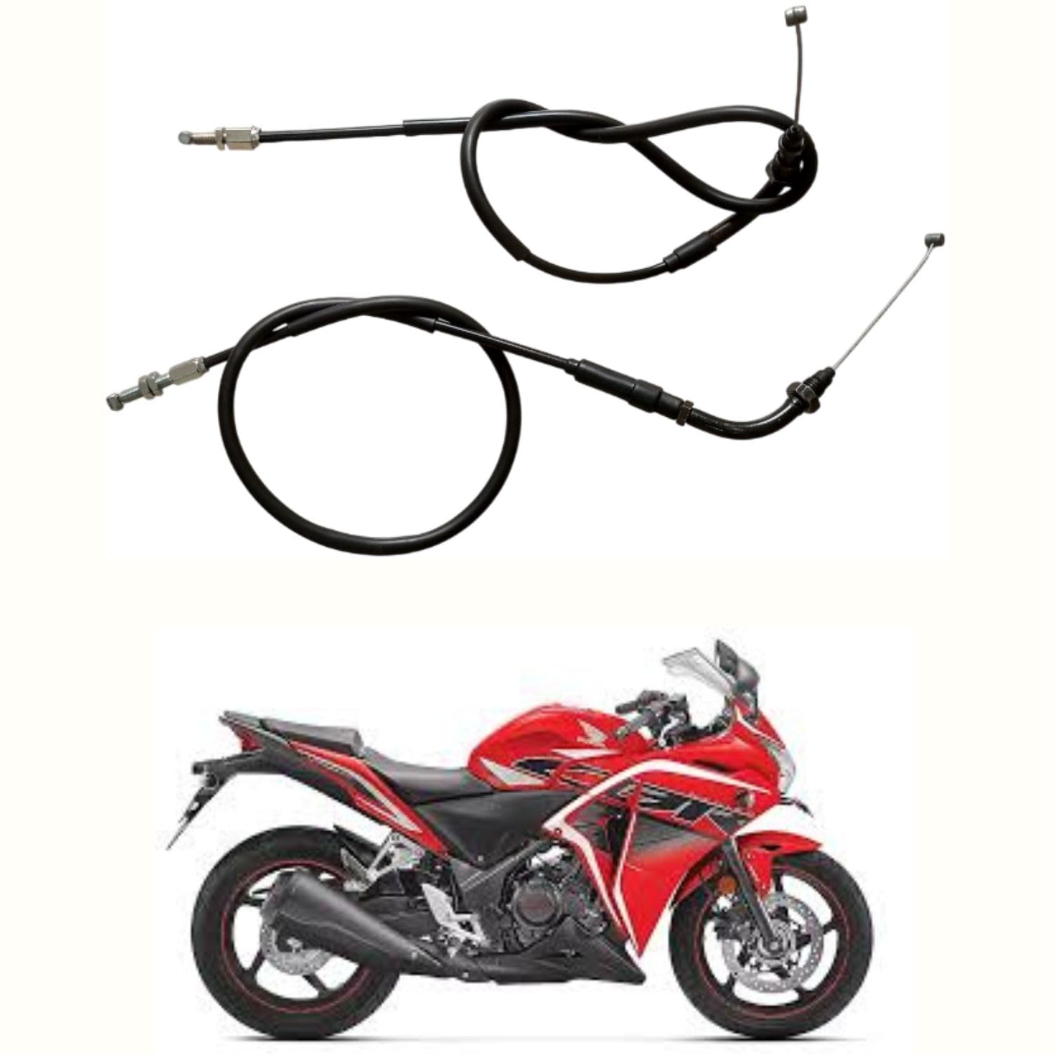 Road Religion Throttle/Accelerator Cable Combo for CBR 250 - (Part A and B Combo)-image-39